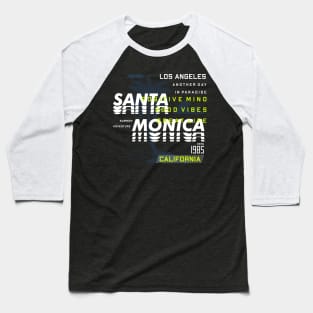 Los Angeles Santa Monica Baseball T-Shirt
